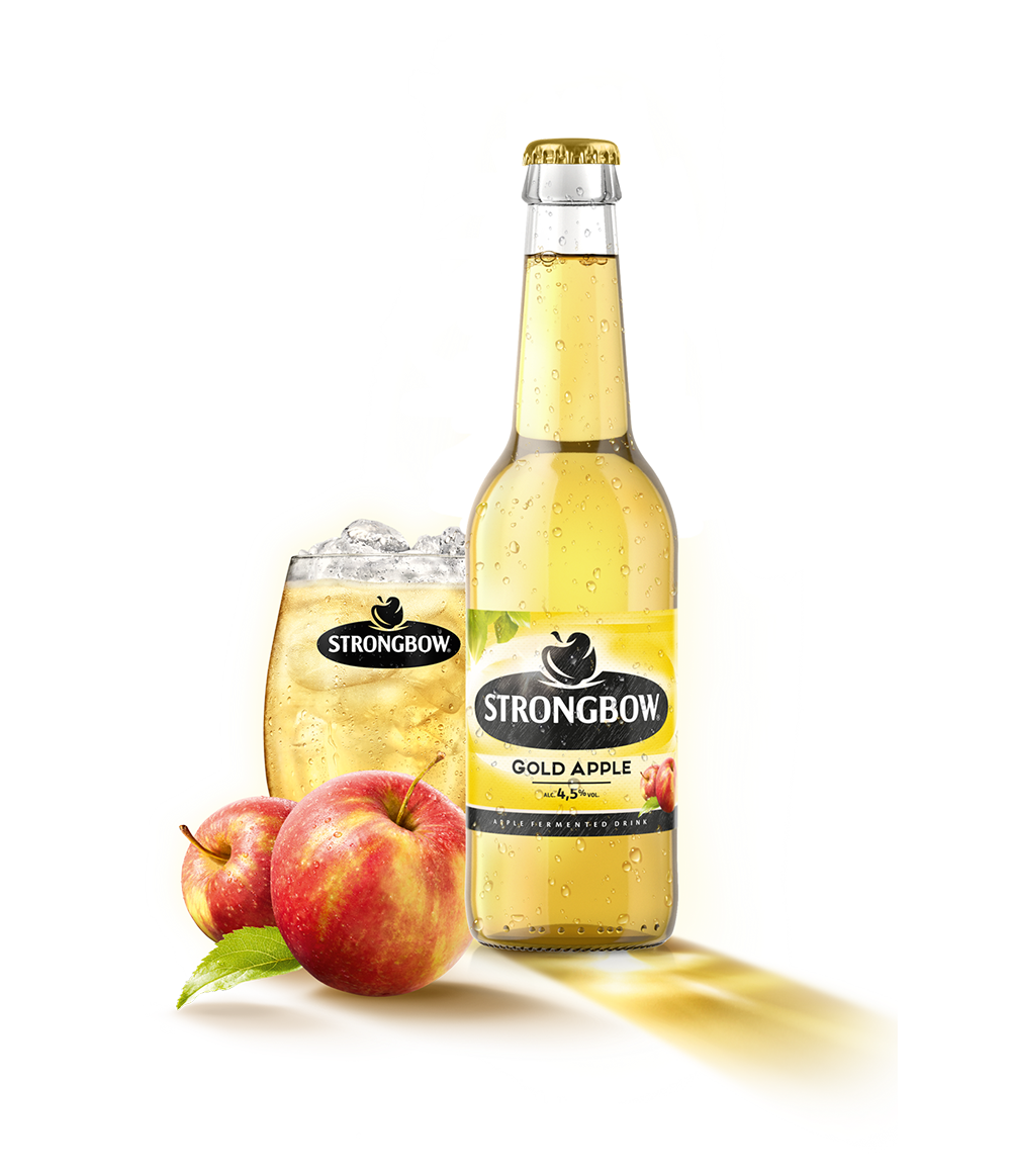 Strongbow Gold Apple New Product Page Shot 2024